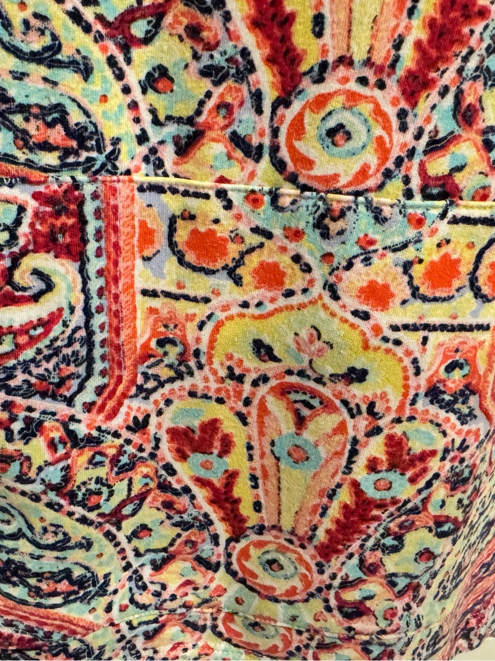Talbots Multicolor Paisley Pullover with Cream Exterior - Picture 3 of 3